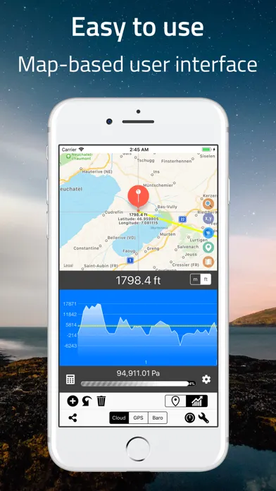 Captures d'écran de Elevation - Altimeter Map