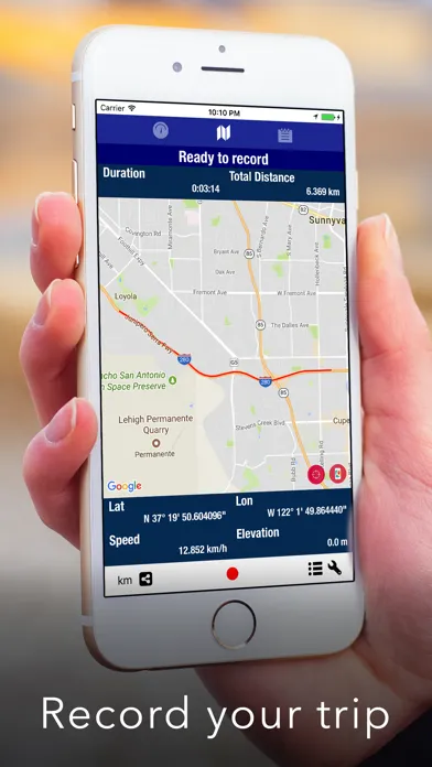 Скриншоты GeoLogger - GPS Speed Tracker