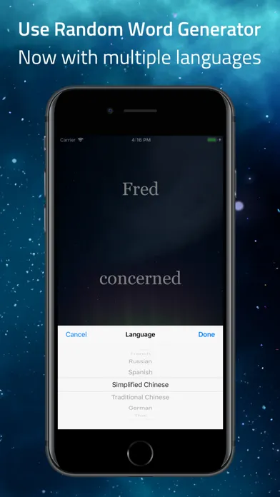 Capturas de tela do InspireMe - Word Generator
