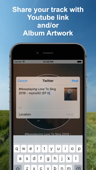 Capturas de tela do #Nowplaying - Tweet Your Music