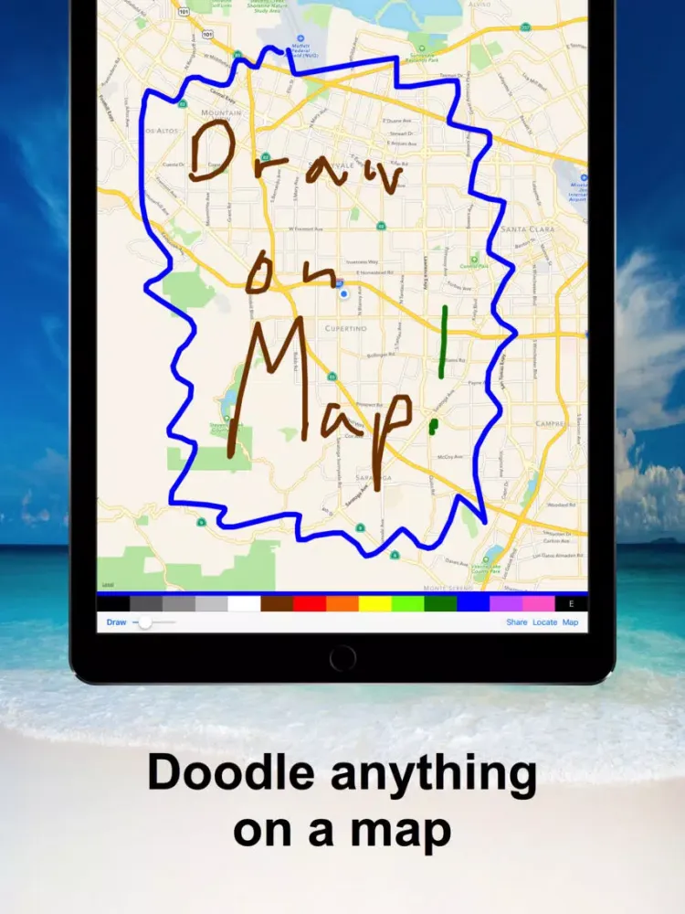 Screenshot di DrawOnMap iPad 