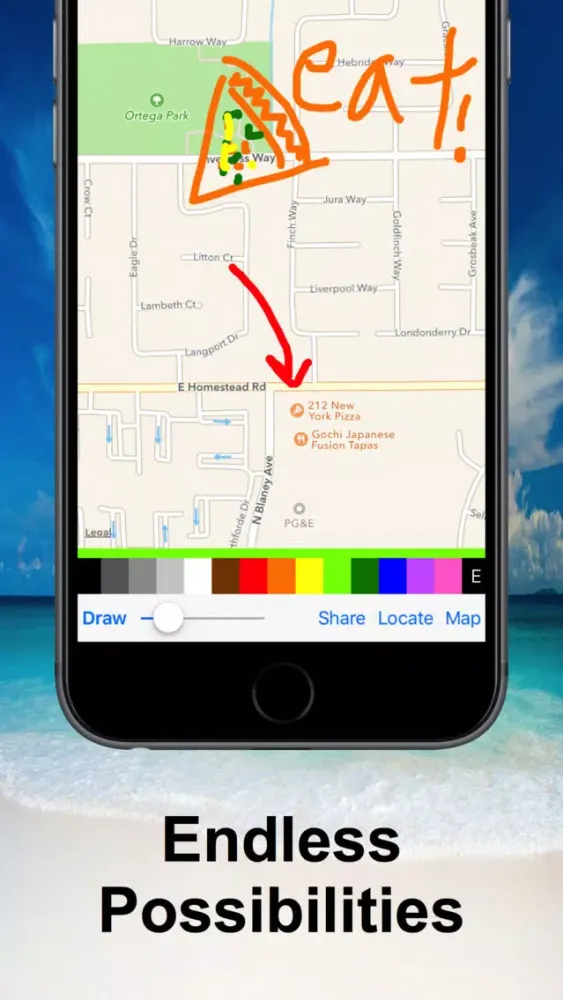 Screenshot di DrawOnMap