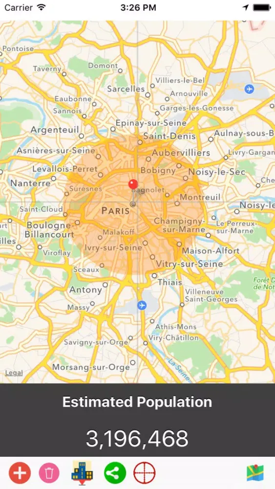 Tangkapan layar PopulationMap