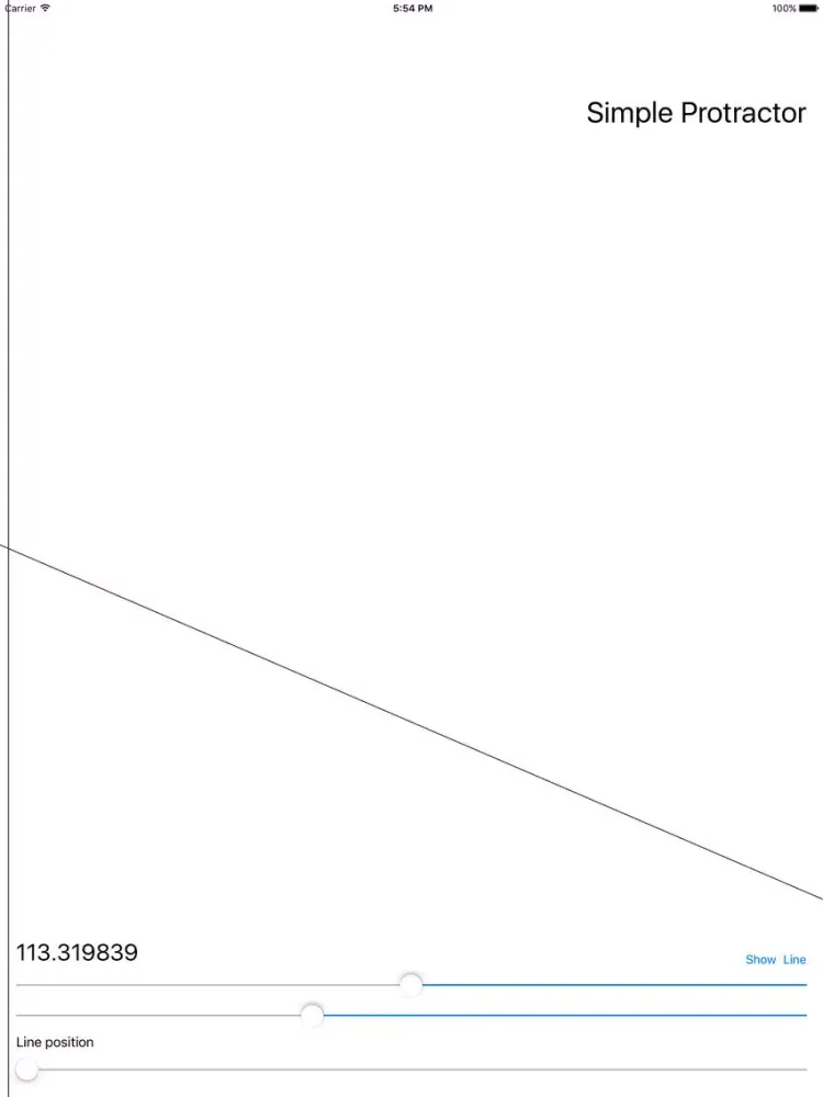 Capturas de tela do Simple Protractor iPad 