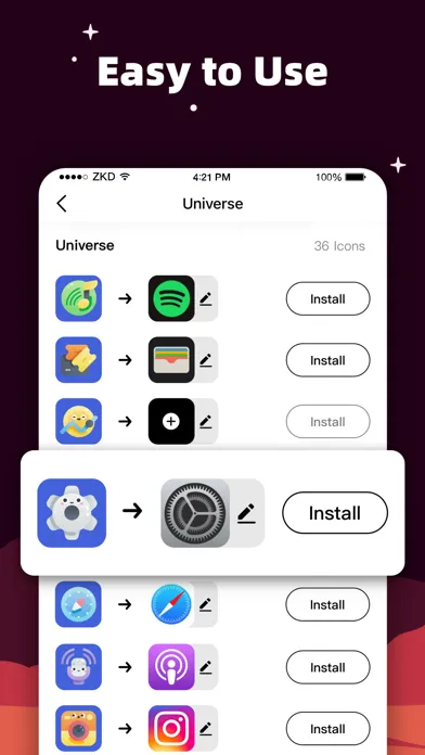 Скриншоты MyICON Changer – Icon Themer