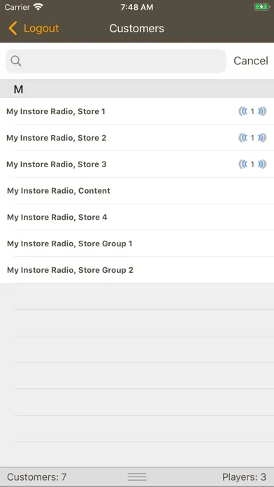 Скриншоты My Instore Radio Support
