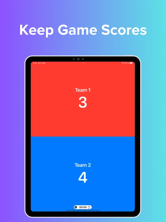 Zrzuty ekranu Scoreboard Tracker iPad 