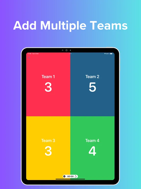 Zrzuty ekranu Scoreboard Tracker iPad 