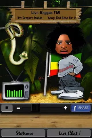 Capturas de tela do FM Reggae