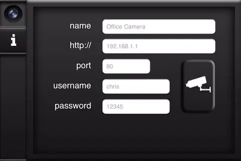 Capturas de tela do IPCAM Lite