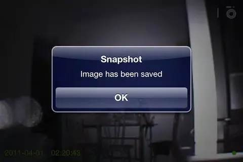 Capturas de tela do IPCAM Lite