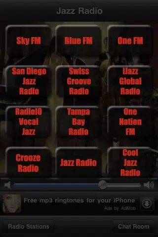 Tangkapan skrin Jazz FM Radio