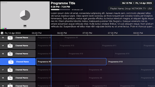 iMPlayer TV IPTV Playerzrzuty ekranu aplikacji1