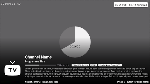 iMPlayer TV IPTV Playerzrzuty ekranu aplikacji6