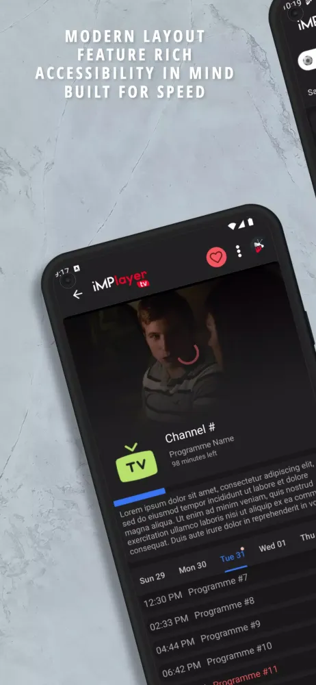 Captures d'écran de iMPlayer Mobile