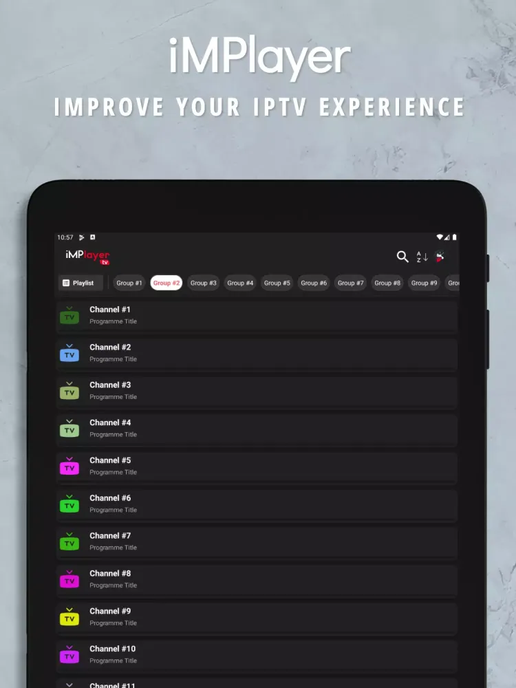 Captures d'écran de iMPlayer Mobile