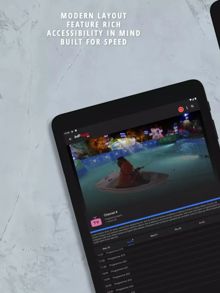 Captures d'écran de iMPlayer Mobile