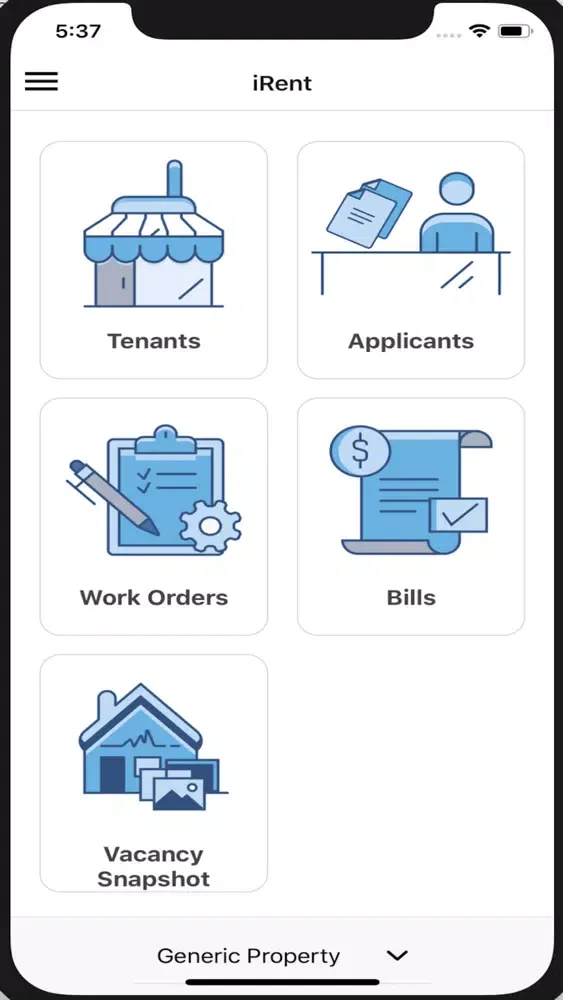 iRent Portal Screenshots