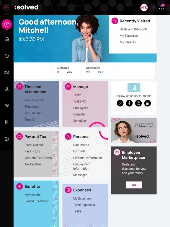 isolved People Cloud iPad  स्क्रीनशॉट