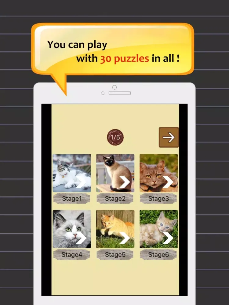 Jigsaw puzzle - cute cats iPad  স্ক্রিনশট