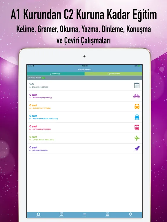 Temel İngilizce (MyKelime) iPad 應用截圖
