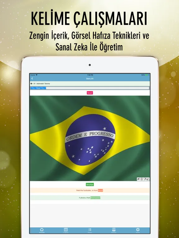Temel İngilizce (MyKelime) iPad 應用截圖