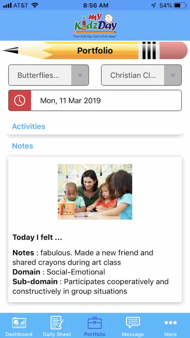 MyKidzDay Staff -Childcare App 스크린샷