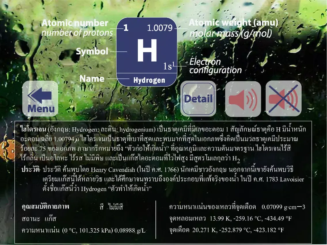 Capturas de tela do Thai Periodic Table Lite iPad 