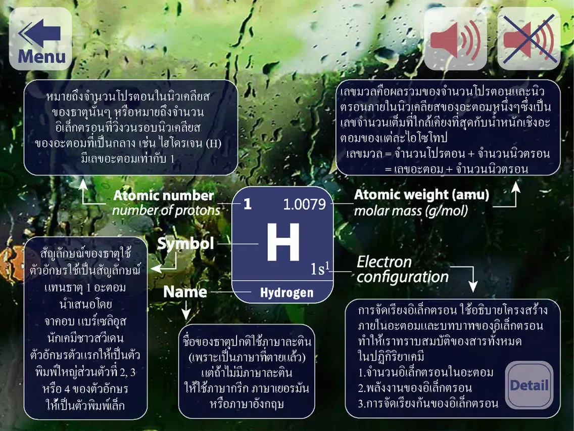 Capturas de tela do Thai Periodic Table Lite iPad 
