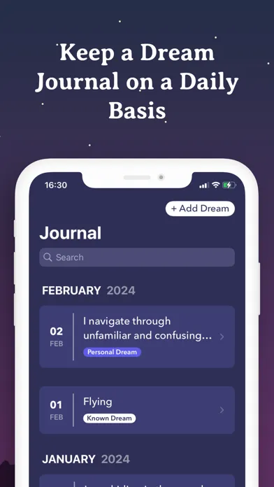 Capturas de pantalla de Dream Interpretation & Journal