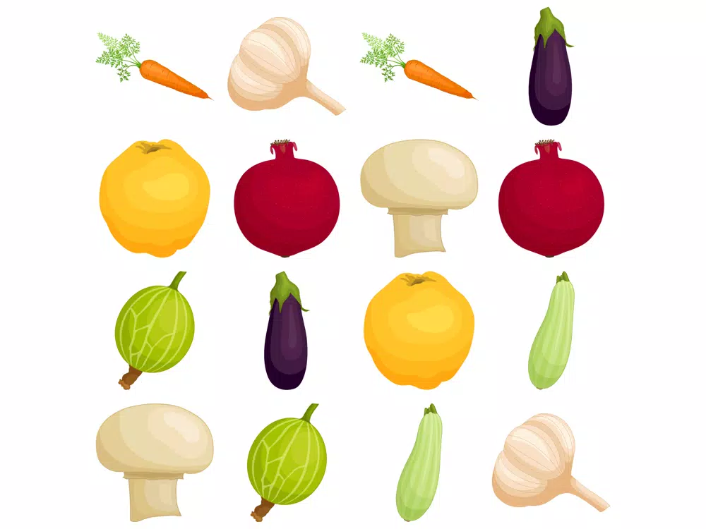 Fruits Pair Simple Memo iPad  스크린샷