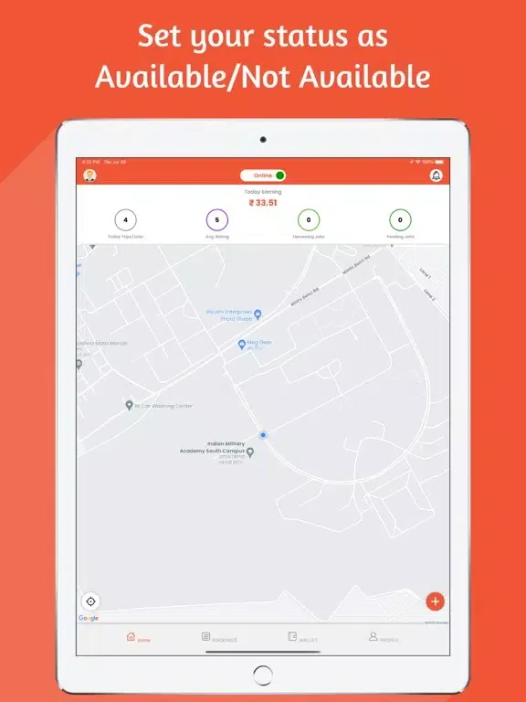 Capturas de tela do Myla Service Provider iPad 