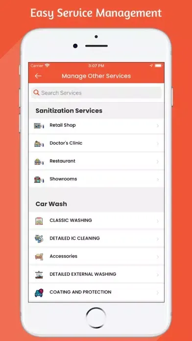 Capturas de tela do Myla Service Provider