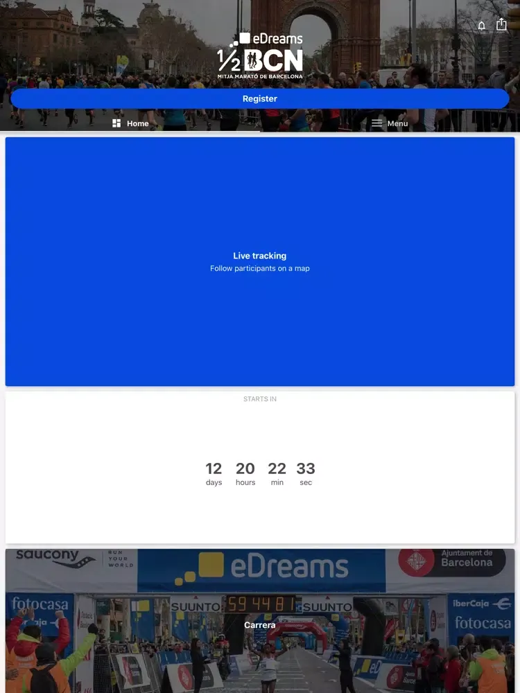 eDreams Mitja Marató Barcelona iPad  Ekran Görüntüleri
