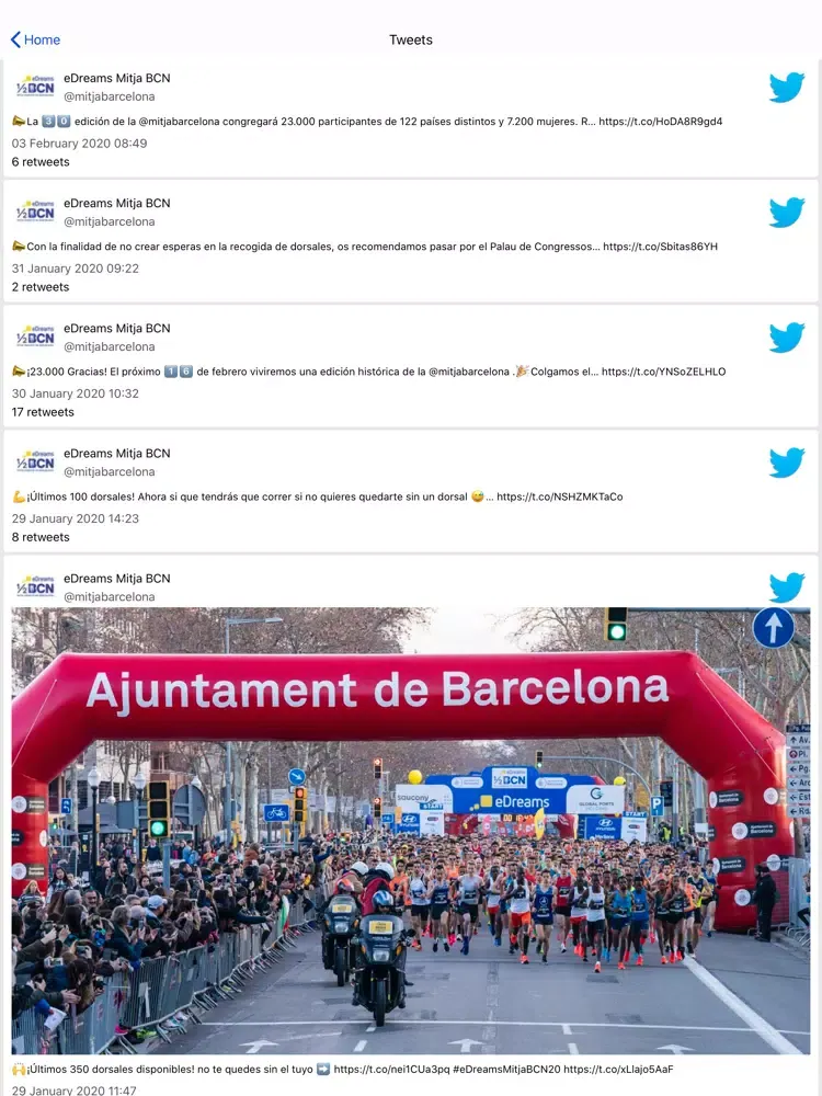 eDreams Mitja Marató Barcelona iPad  Ekran Görüntüleri