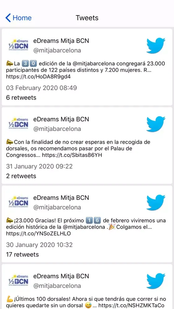 eDreams Mitja Marató Barcelona Ekran Görüntüleri