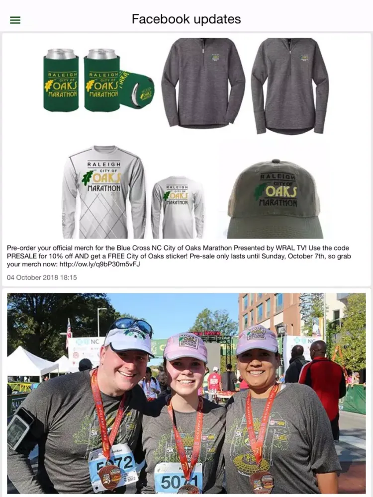City of Oaks Marathon iPad 应用截图