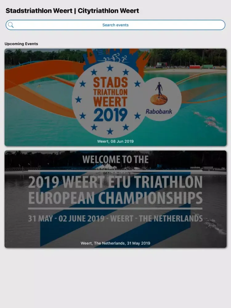 Stadstriathlon Weert iPad  স্ক্রিনশট
