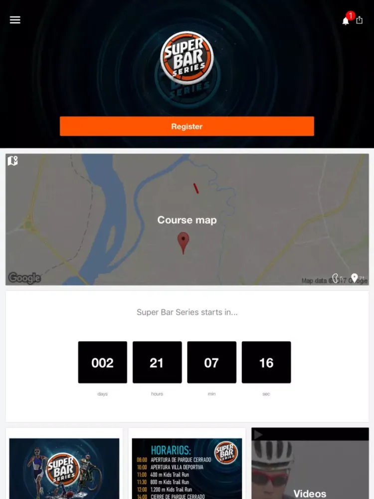 Tangkapan skrin Super Bar Series iPad 