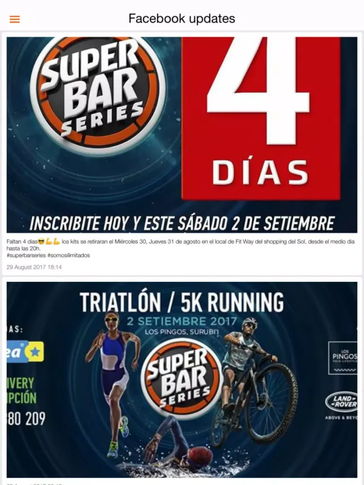 Tangkapan skrin Super Bar Series iPad 