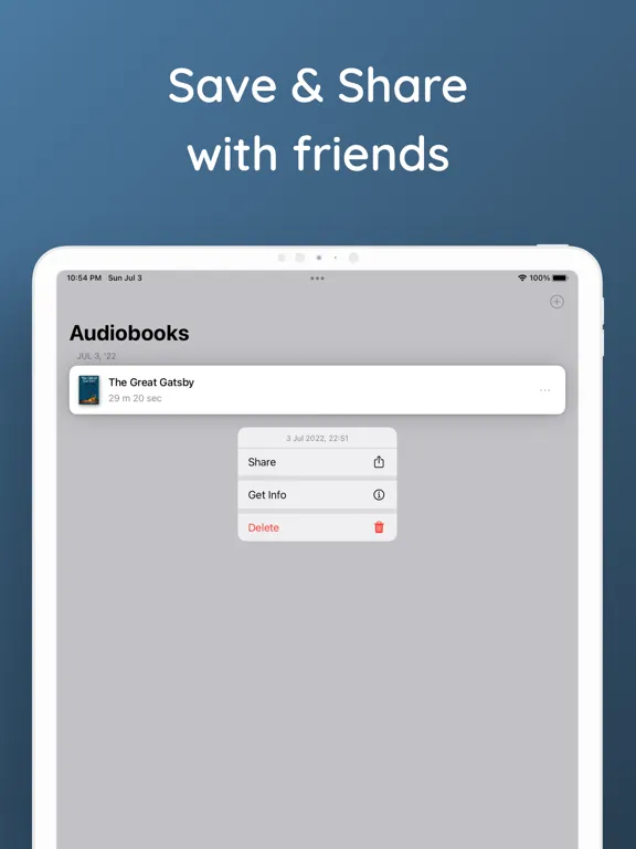 Скриншоты Narrator: Audiobook Maker iPad 