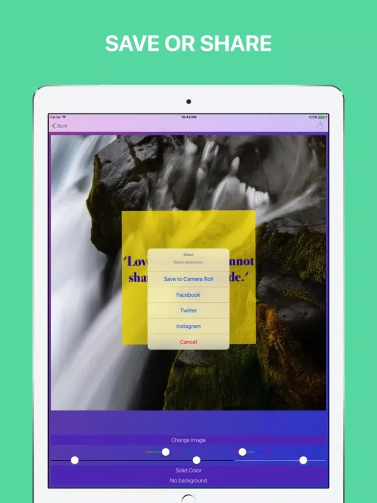 Screenshot di Quotation iPad 