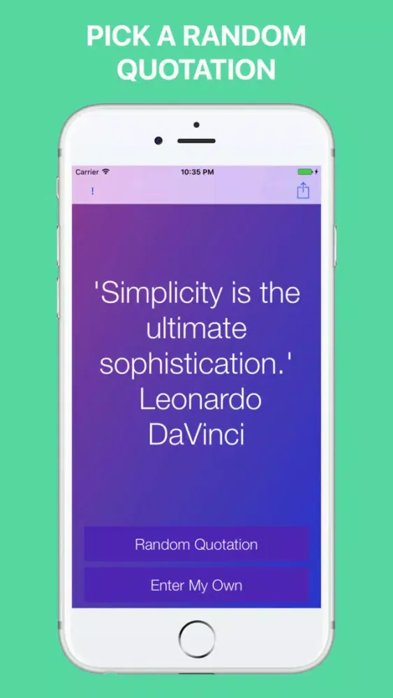 Screenshot di Quotation