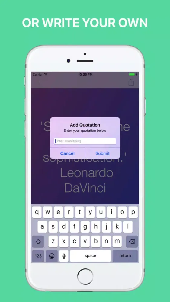 Screenshot di Quotation