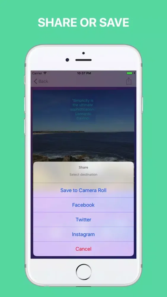 Screenshot di Quotation