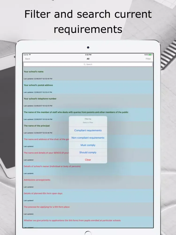 Captures d'écran de School Website Checklist (En) iPad 
