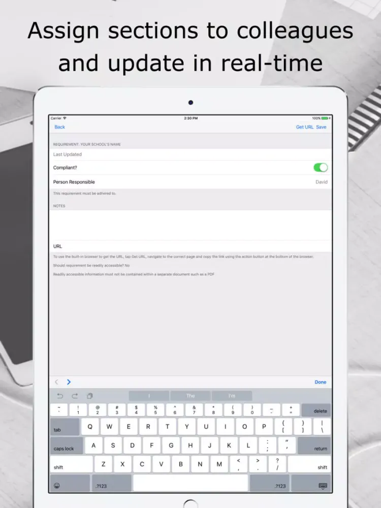 Captures d'écran de School Website Checklist (En) iPad 
