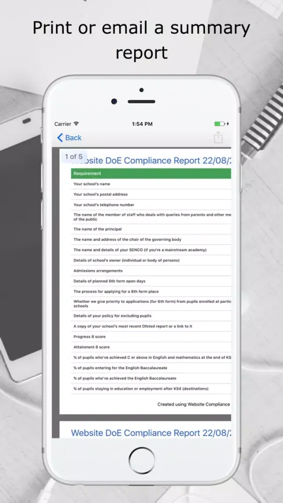 Captures d'écran de School Website Checklist (En)