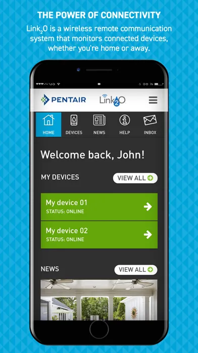 Pentair Link₂O स्क्रीनशॉट