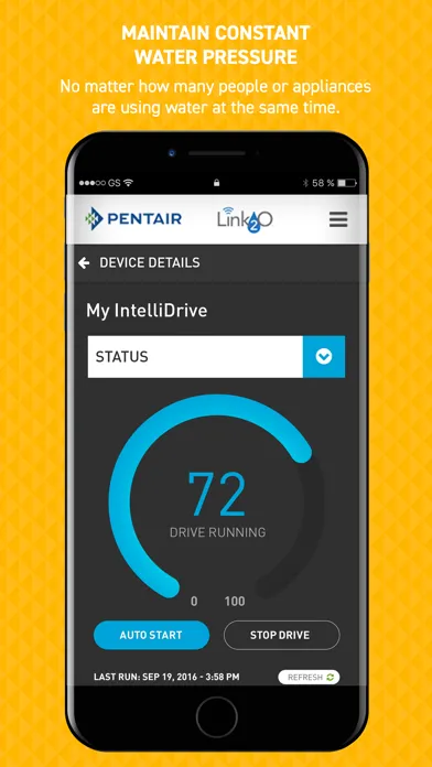 Pentair Link₂O स्क्रीनशॉट